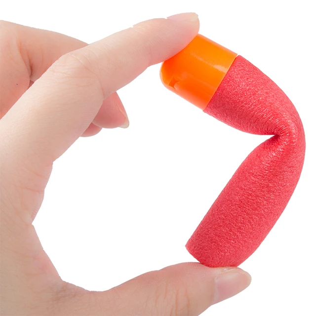 30Pcs Mega for Nerf 9.5cm Red Sniper Rifle Darts Bullets Mega Foam Refill Darts Big Hole Head Bullets for N-Strike Mega Series 3