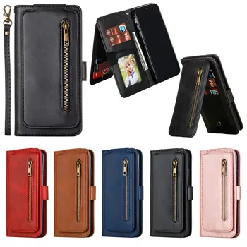 

LANCASE Flip Wallet Case For iPhone 11PRO Max Case For iphone X XR XS 9 Cards Slots For Iphone 7 8 Plus TPU Funda Inside Stand