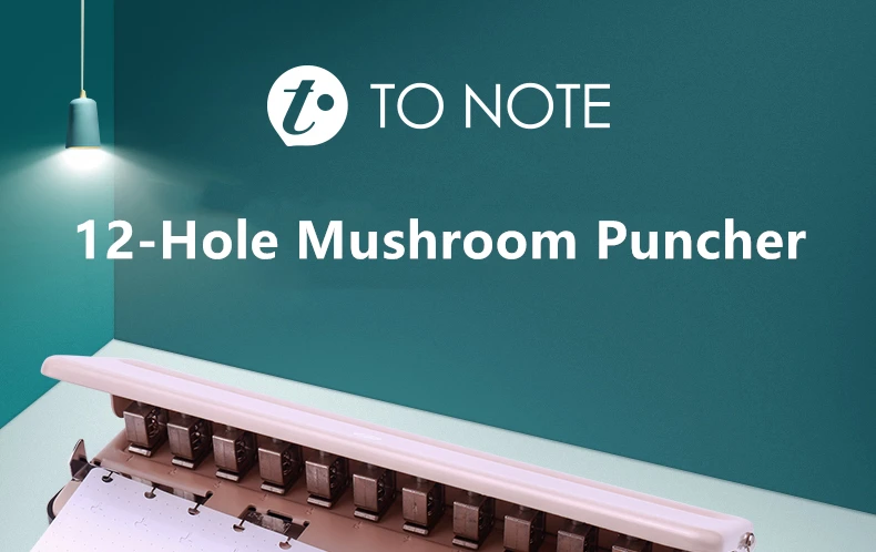 Portable 12 Hole Punch 6 Sheet Capacity Mushroom Hole Puncher With  Positioning Ruler Chip Tray For Loose-leaf Notebooks - Hole Punch -  AliExpress