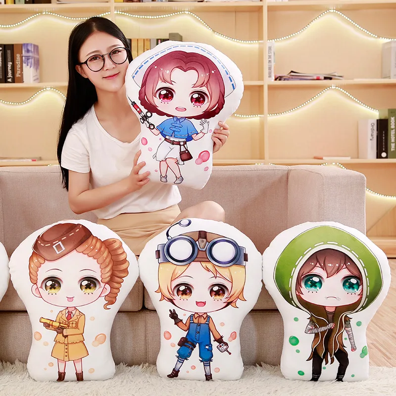 

Identity V pillow toy Game Emily Dale Emma Woods Tracy Reznik Jack short stuffed plush doll double sided case cosplay 45cm