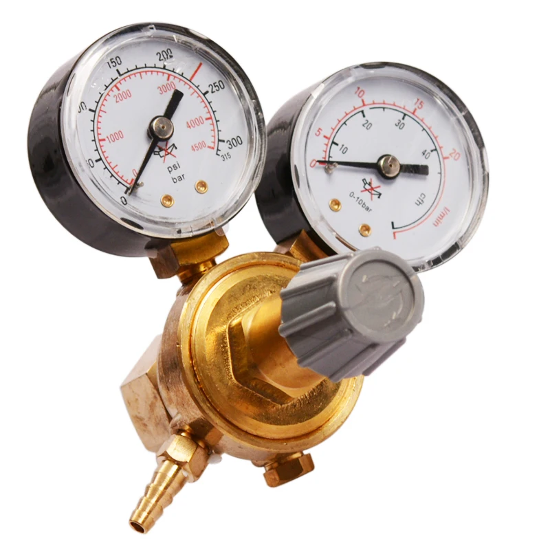 Gas Bottle Regulator Argon CO2 Mig Tig Double 2 Gauge Welding Pressure Reducer