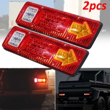 

2pcs 19 LED Waterproof Tail Lights Kit RV Camper Trailer Truck Rear Turn Signal 12V Car LED Tail Light Stop Light