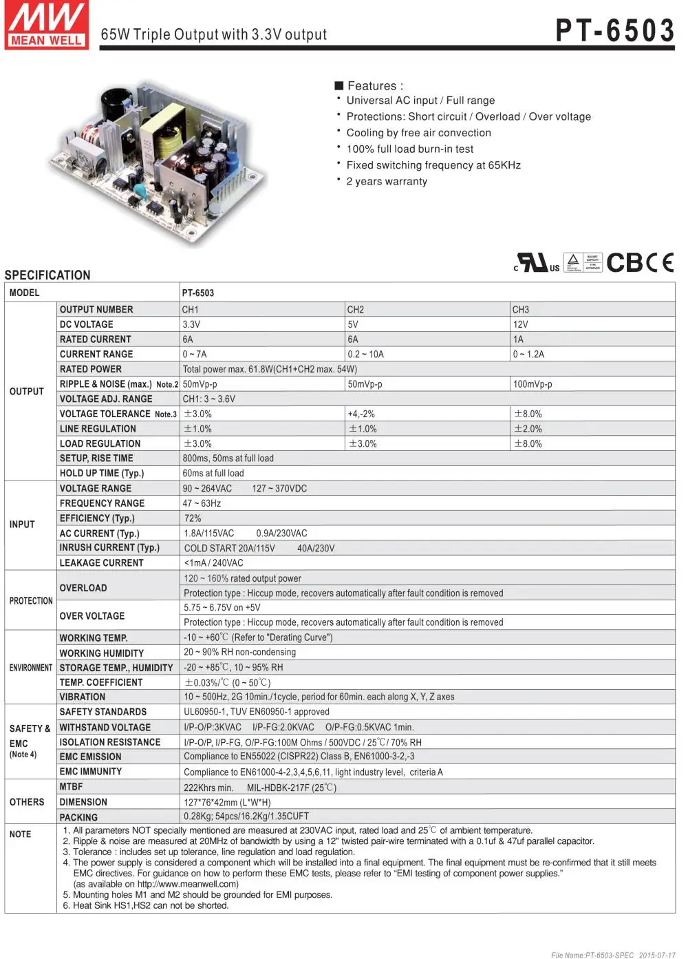 PT 6503 Series-1