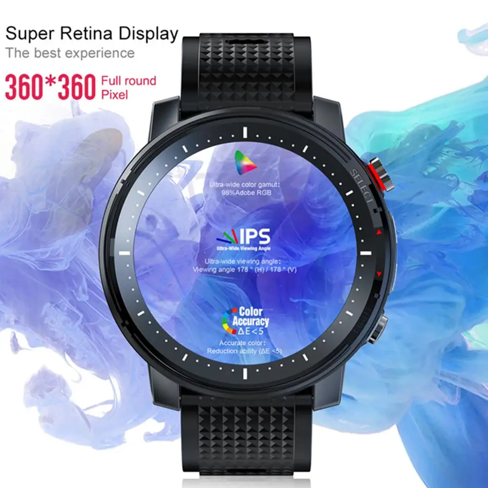 L15 Смарт-часы для мужчин 1 3 дюймов Full-fit круглый Retina Дисплей музыка Управление