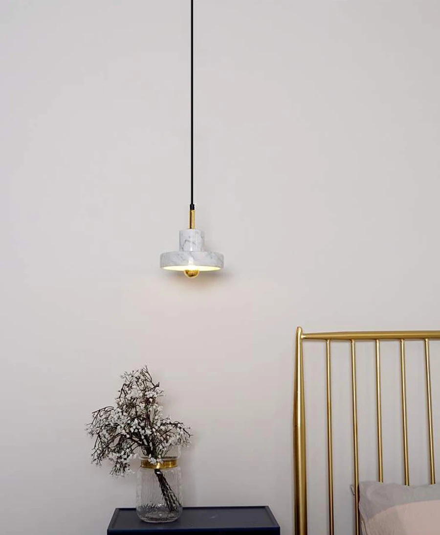 Современный светодиодный подвесной светильник из искусственного мрамора, стеклянный светильник, подвесной светильник для гостиной, ресторана, кухни