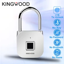 KINGWOOD замок с отпечатком пальца, умный замок с отпечатком пальца, цифровой дверной замок, candado huella, умный замок для безопасности, USB замок
