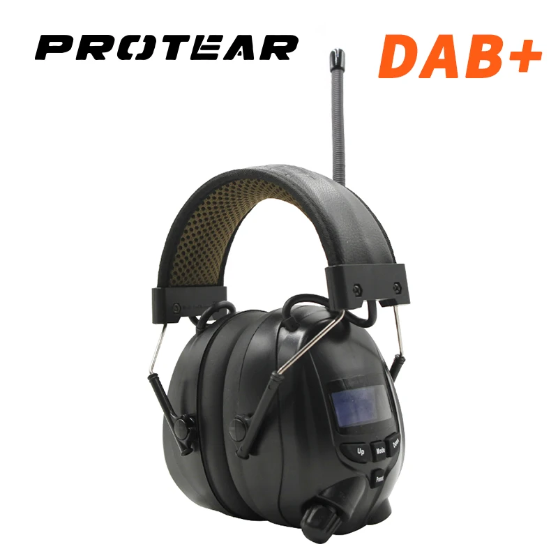 Protear NRR 25dB Gehoorbeschermer Bluetooth DAB +/FM Radio