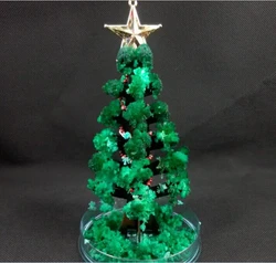 110mm h diy verde visual magicamente crescer cristais de papel árvore mágica crescente árvores de natal kit wunderbaum crianças ciência brinquedos engraçado