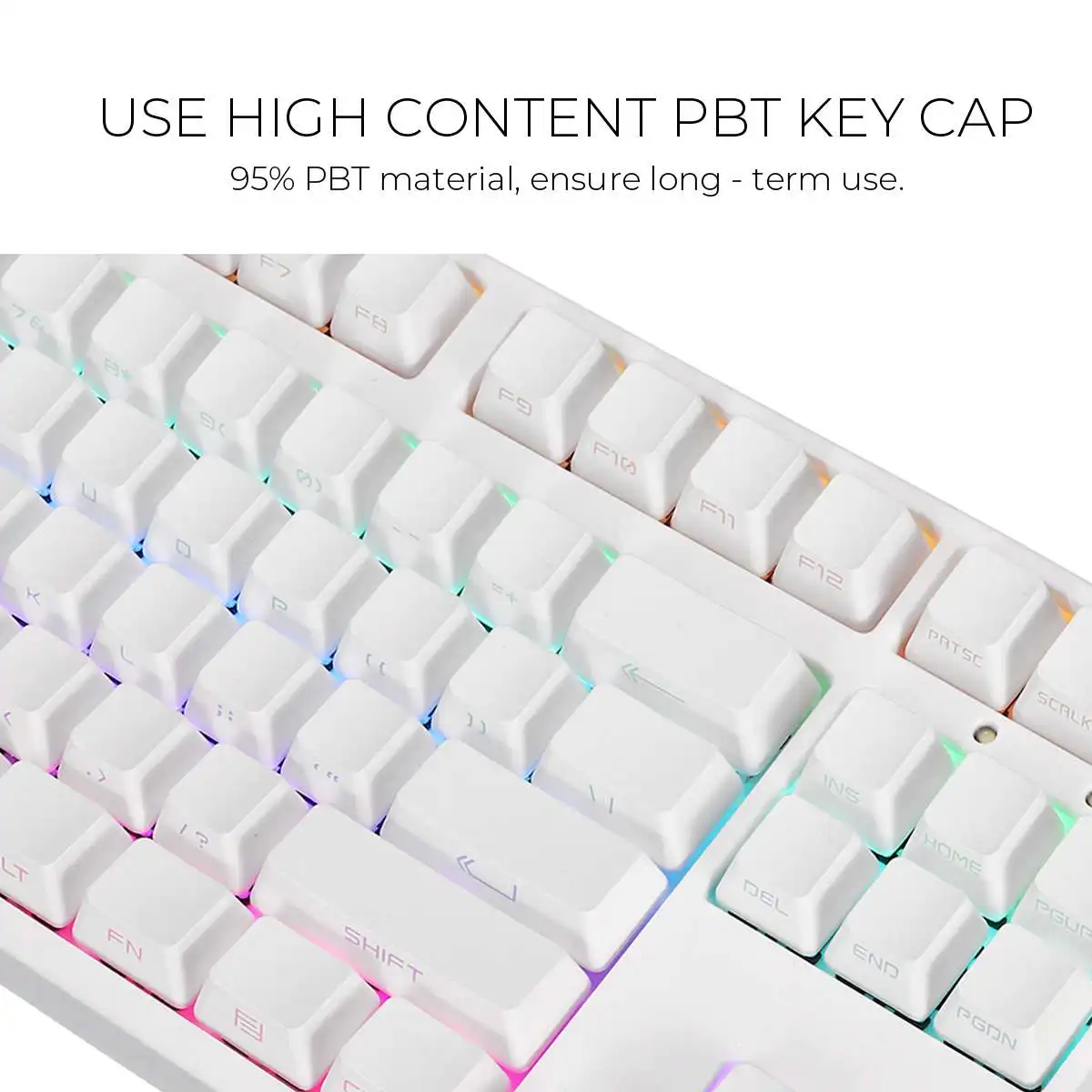 87 клавиш USB Проводная RGB подсветка NKRO Gateron переключатель PBT двойная съемка клавиатуры Механическая игровая клавиатура для E-sport Офис ПК ноутбук