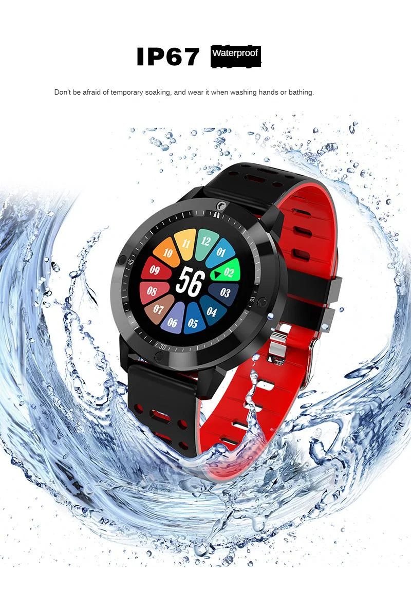 CF58 Smart Bracelet Blood Pressure Heart Rate Men And Women Pedometer Large Color Screen Bluetooth Sports Bracelet Round Screen