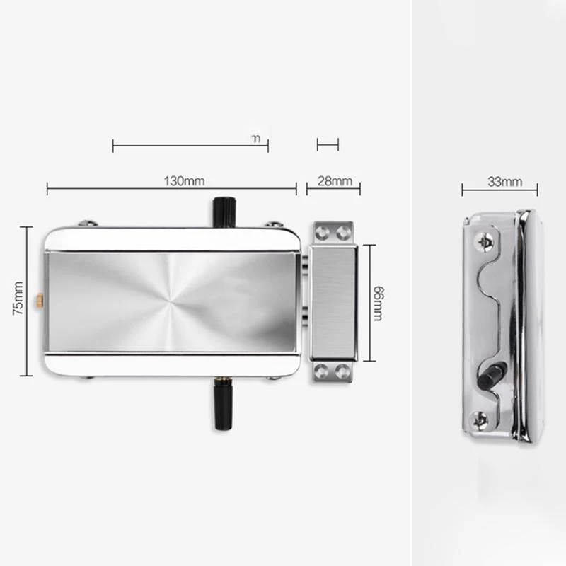 

Wireless Smart Unlock Anti-Theft Electronic Remote Control Door Lock Kit Lock Ear Without Battery