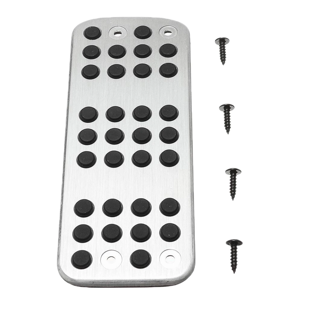 Stainless Steel Footrest Foot Rest Pedal Pad Cover Anti-slip Floorboard Replacement For Peugeot 206 206CC Vehicles