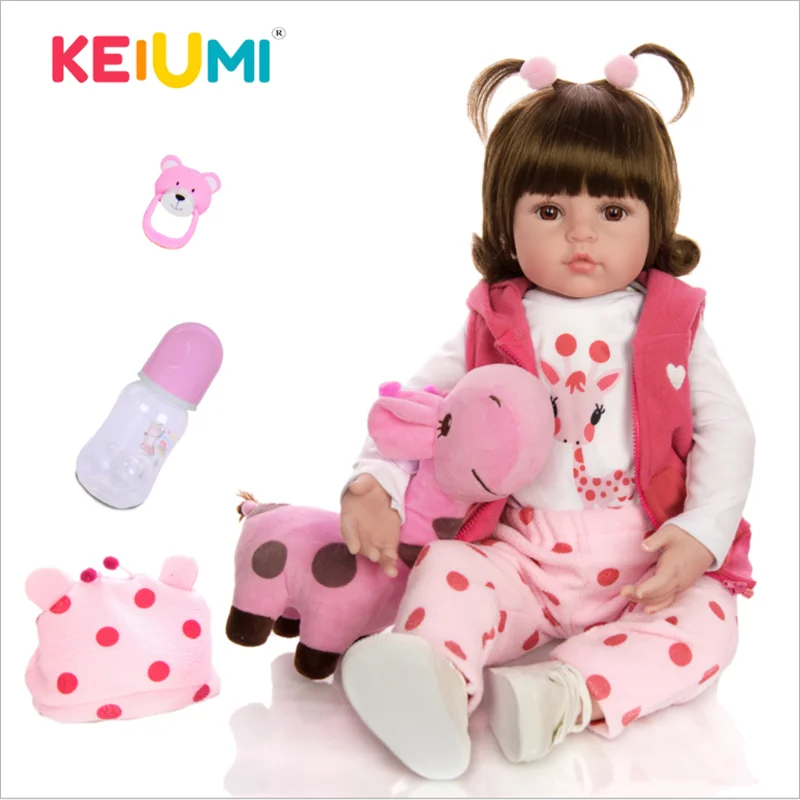 KEIUMI, взрывная игрушка для малышей, набивная мультяшная Милая Реалистичная кукла-Реборн, имитация, подарок на день рождения
