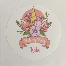 100 штук заказной стикер персонализированный подарок на день рождения клейкие уплотнения декоративные круглые этикетки