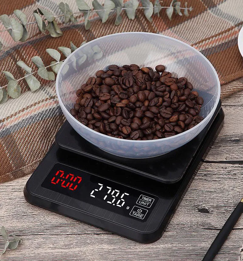 Цифровые кухонные весы с двойным питанием USB, 3 кг, с функцией синхронизации, ручные кофейные весы, кухонные электронные весы для выпечки
