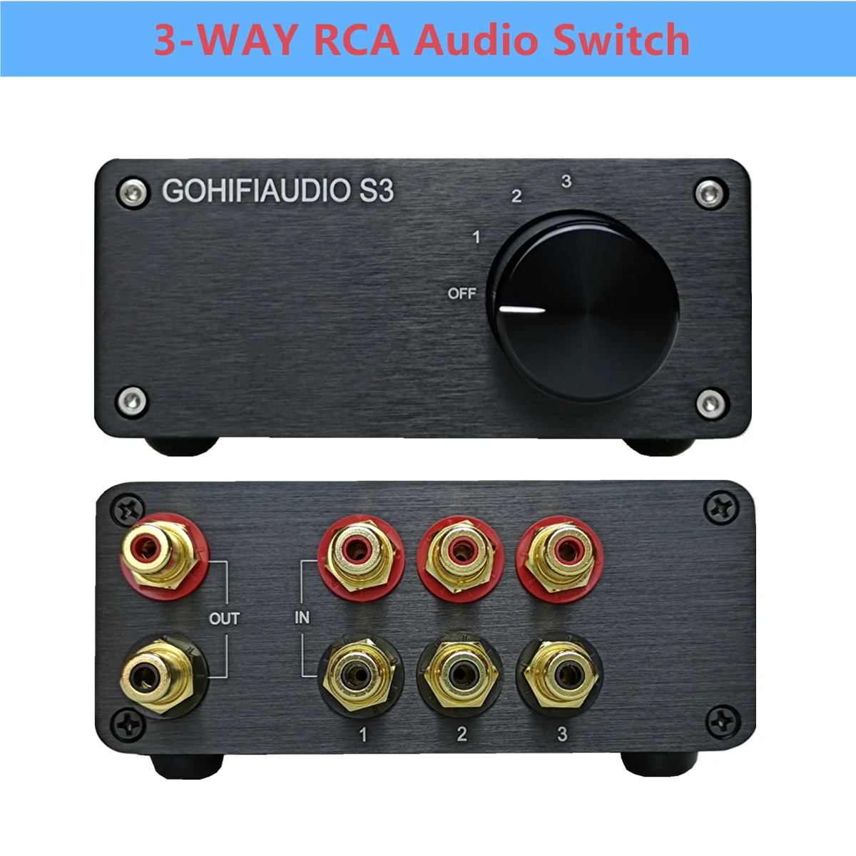 3-Way-RCA-Stereo-Audio-Switch-3-IN-1-OUT-Source-Input-Signal-Selector ...