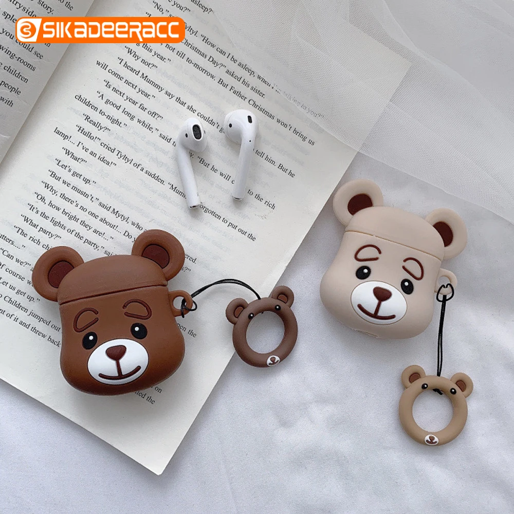 

Luxury Cases For Airpods 1 2 Key-chain Cartoon Anti-fall Portable Holder Bag Gundam Robot Clear Protection Bluetooth Earphone
