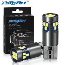 W5W LED T10 Led 전구 168 194 Canbus 또는 오류 18SMD 3030 자동차 신호등 통관 번호판 램프 6000K 화이트 12V, 2 개