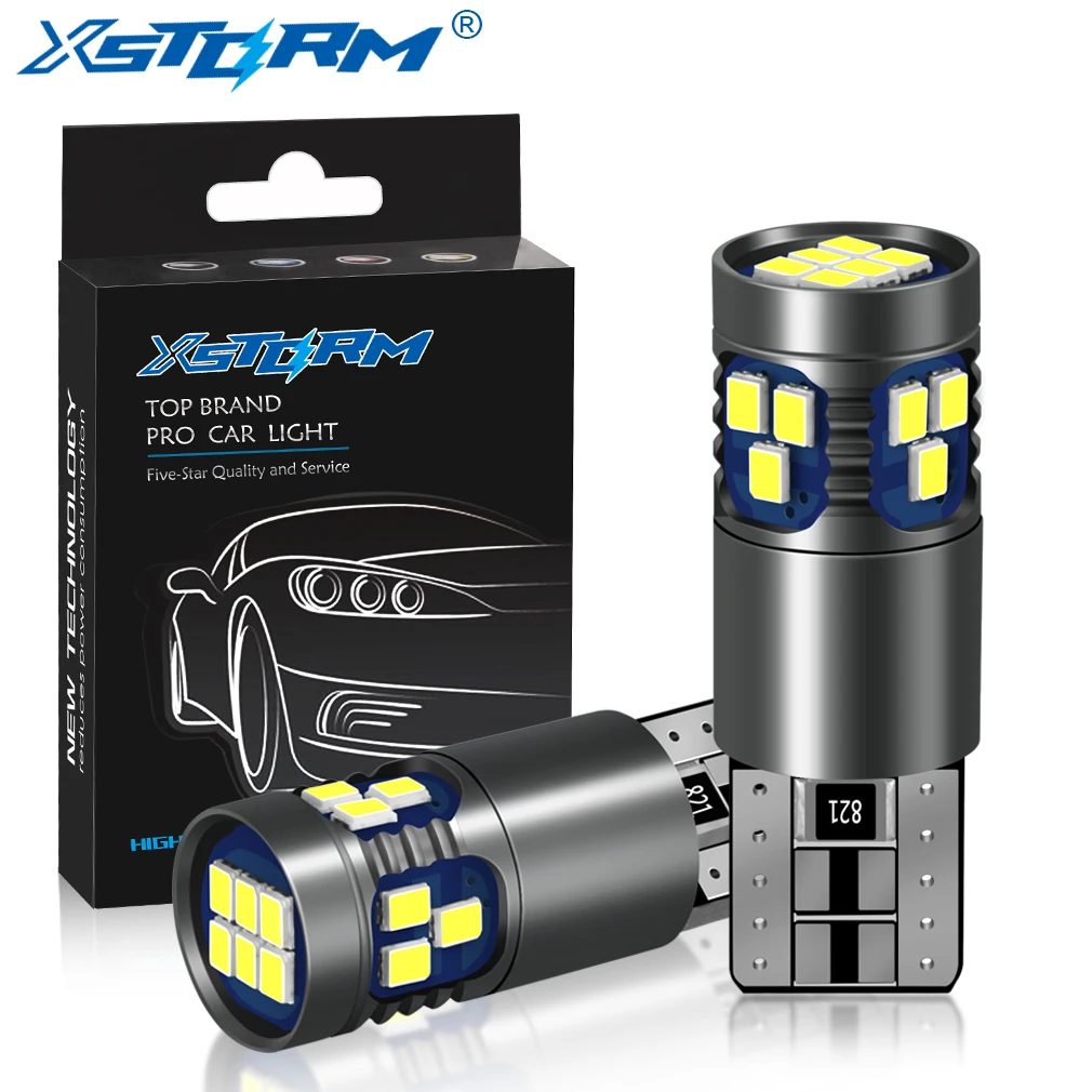 Светодиодная лампа W5W T10 2 шт. 168 194 Canbus без ошибок 18SMD 3030 автомобильные сигнальные