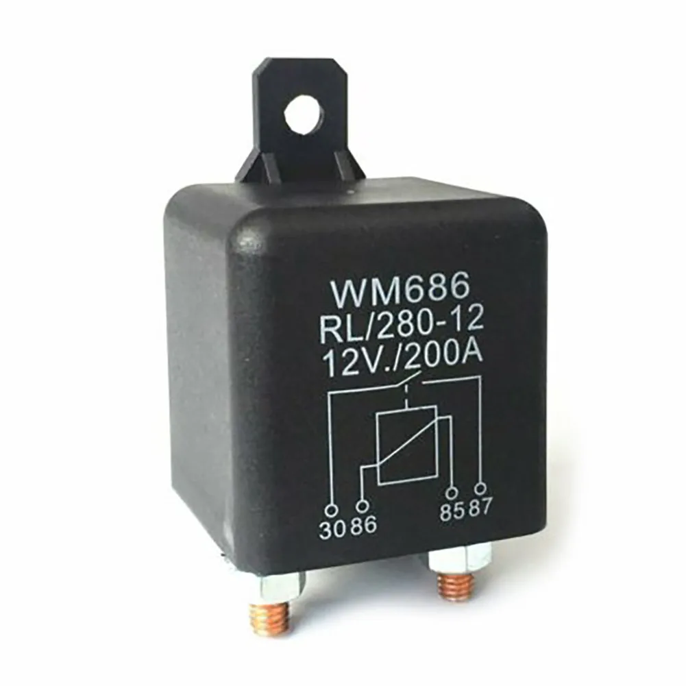 12V Isolator Relay 4Pin Car Dual Battery On/Off Over 200A Power Switch 