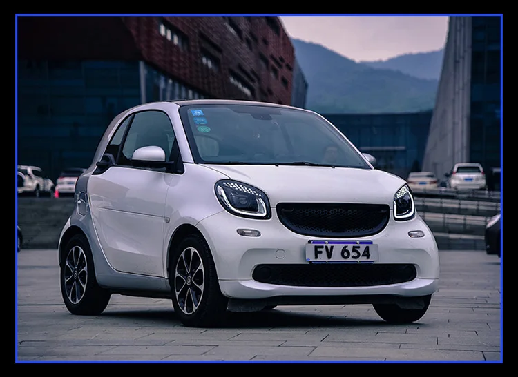 Автомобильный Стайлинг для BENZ smart фары ангельские глазки- для BENZ smart светодиодный световой бар Q5 Биксеноновые линзы светодиодный ламповый проектор