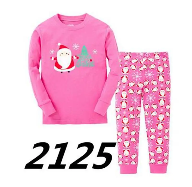 Новые детские пижамные комплекты с героями мультфильмов детская одежда для сна для мальчиков и девочек, семейные рождественские пижамы Розничная, пижамы для малышей от 2 до 7 лет - Цвет: Picture 13