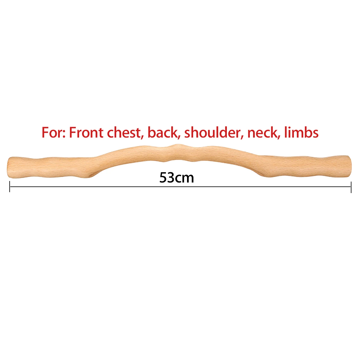 53CM 4 шт. деревянный Gua Sha Stick эффективный здоровый GuaSha Rob для спины шеи плеча живота ног массаж тела похудение Guasha Инструмент - Цвет: 53CM