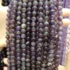 Natural stone beads Amethysts Stone 4/6/8/10/12mm Round Ball loose beads for Jewelry Making Necklace DIY Bracelets Accessories ► Photo 3/4
