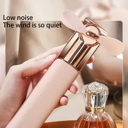 Foldable Handheld Mini Fan 2 In 1 Portable USB Recharge Silent Fan Powerbank Cooler Appliance Desktop Travel Hand Fan