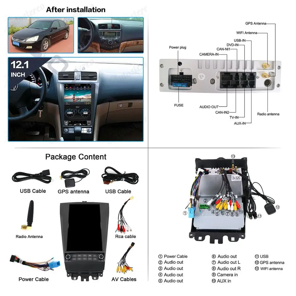 Aotsr Tesla 12," вертикальный экран Android 9,0 автомобильный DVD мультимедийный плеер gps навигация для Honda Accord 2003-2007 carplay Wifi