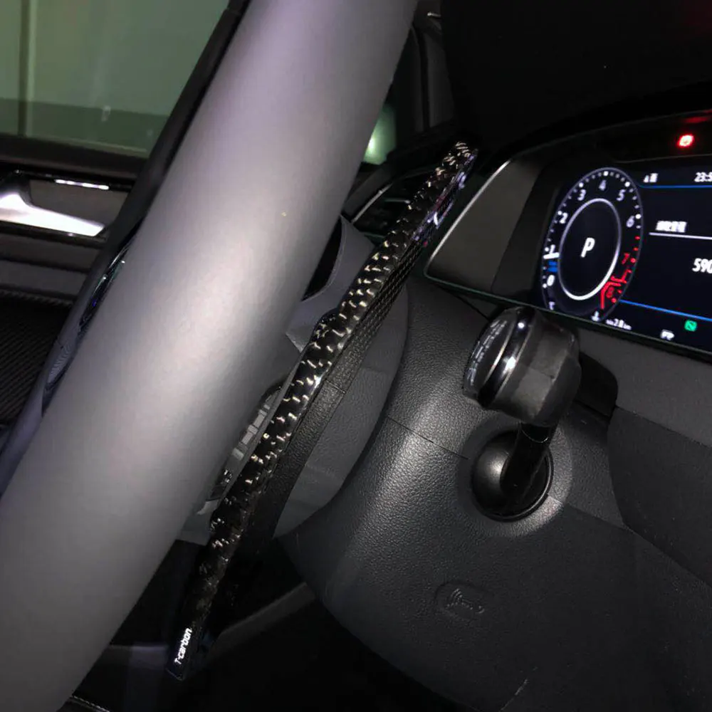 Для VW Golf 7 GTI MK7 15-17 рулевое колесо сдвиг весло переключатель накладка Настоящее углеродное волокно DSG