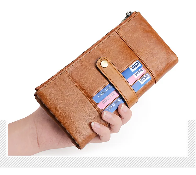 Мужские кошельки из натуральной кожи Rfid, кошелек для монет, длинный мужской кошелек, высокое качество, держатель для карт, кошельки для мужчин, Модный стильный кошелек