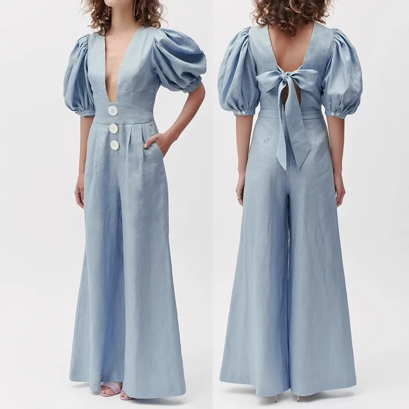 empire waist jumpsuit
