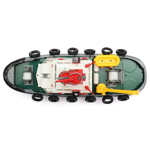 Henglong 3810 RC Rowing Boat Fire Fighting Rescue Radio Control Boat with Water Cooling System RTR 6