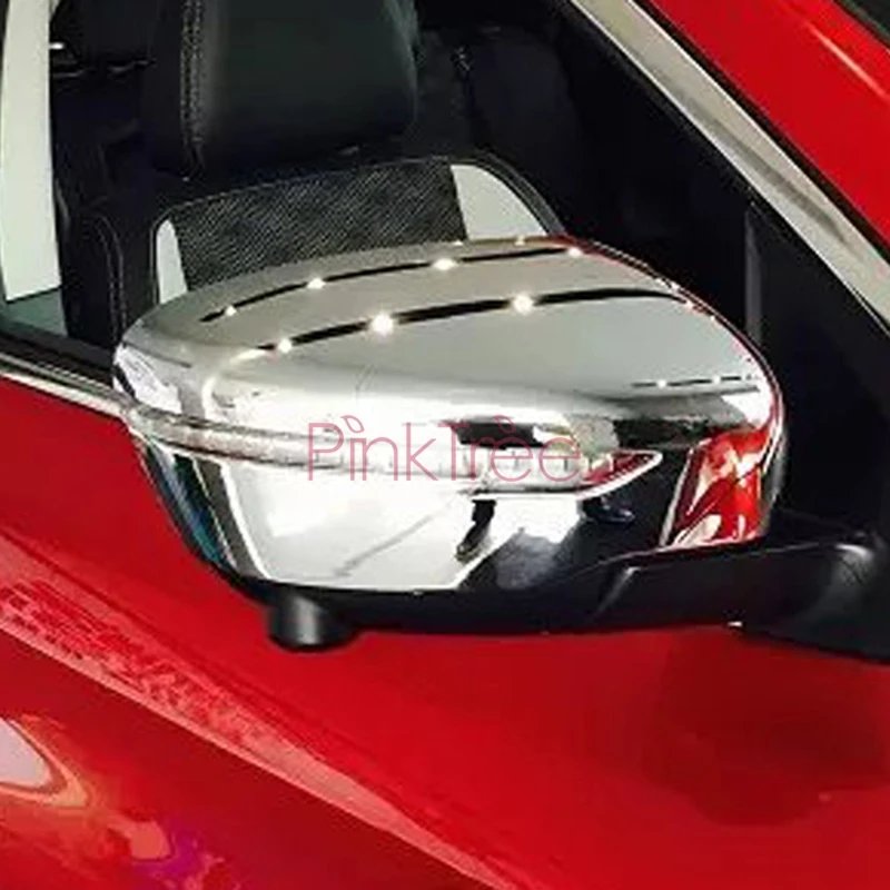 Для Nissan X-trail, Chrome Боковая крыло Дверь Зеркало Обложка украшения автомобиль внедорожник Средства для укладки волос