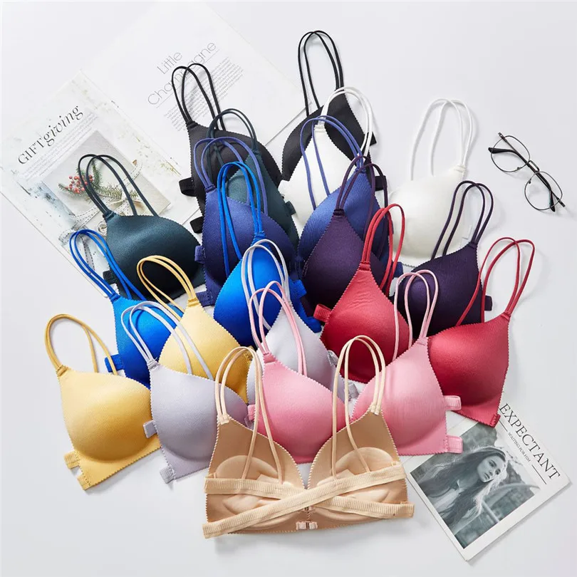 Wireless Bra Push Up Lingerie Sexy Breathable Bras For Women Chest Pad Underwear Soutien Gorge Sexy Erotique 40DEC1602