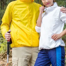 Наружное солнцезащитное пальто анти-УФ непромокаемые ветрозащитные быстросохнущие ультратонкие женские и мужские куртки ENA88