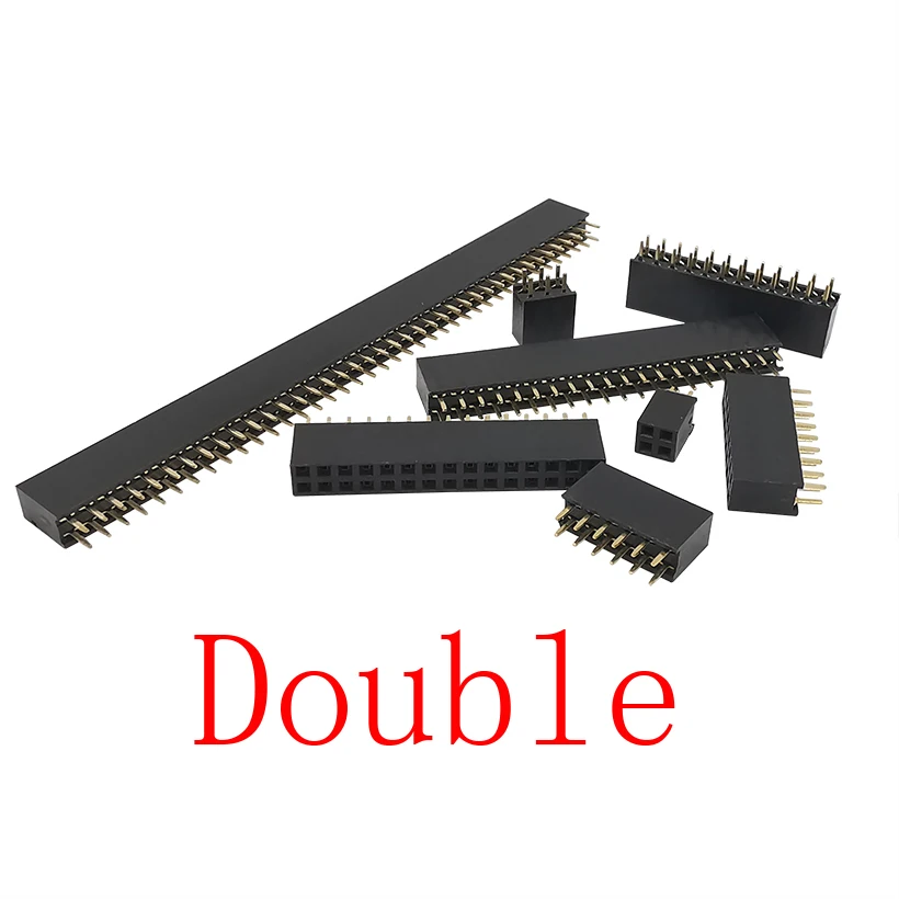 10 шт. 2-2p-40pin прямой штырь двухрядный гнездовой разъем 2 54 мм PCB Board Pin Header для Arduino |