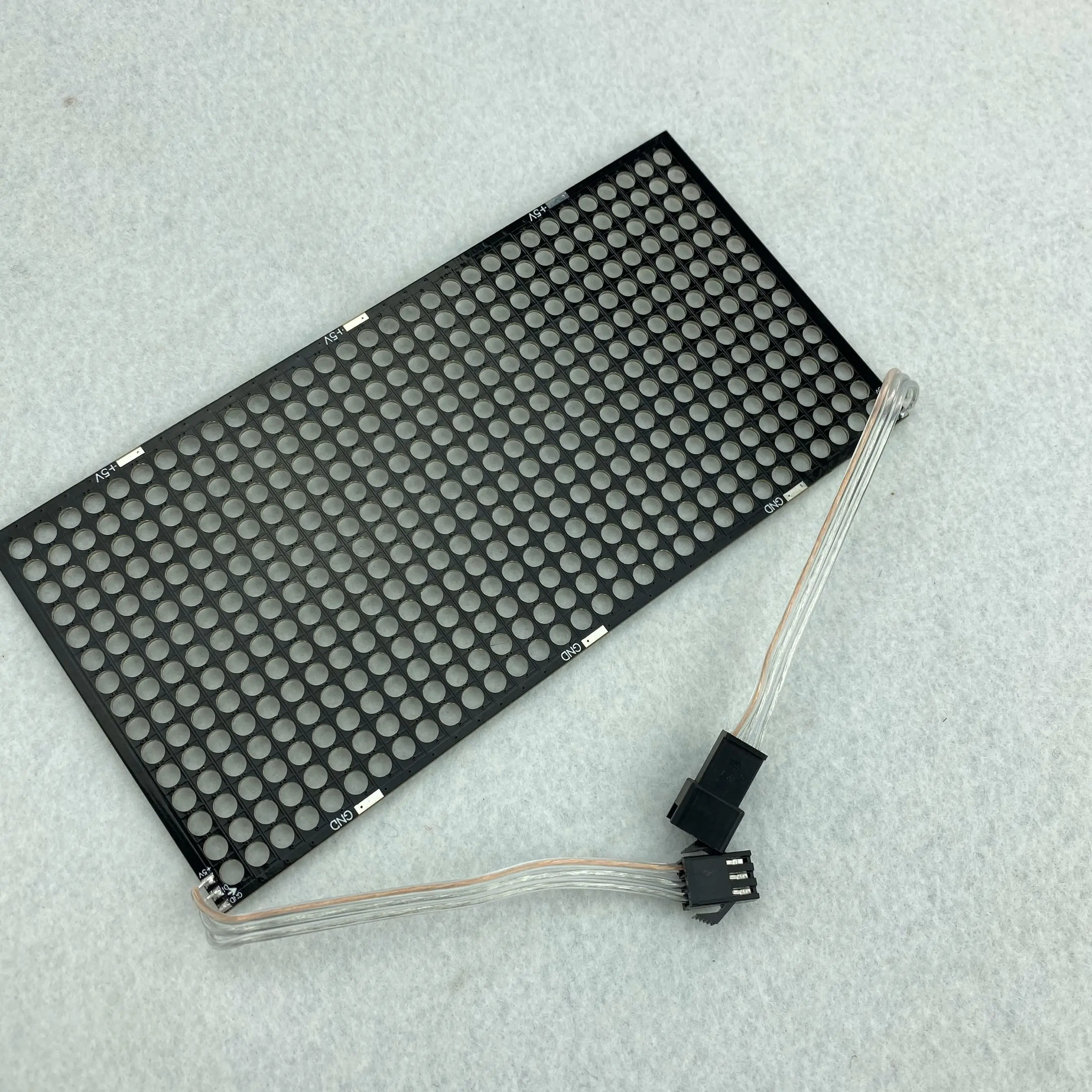 P5mm P9823F IC 2020 SMD 18*32 пикселей светодиодная адресная жесткая световая панель размер: