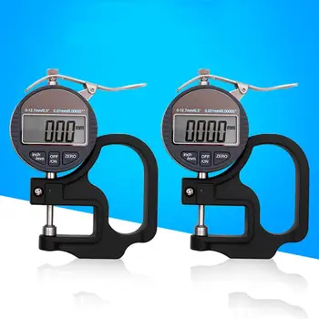 

Electronic Micrometer Digital Thickness Meter Gauge 0-12.7mm Compact Screen Thickness Measurement Meter Gauge Measuring Tool