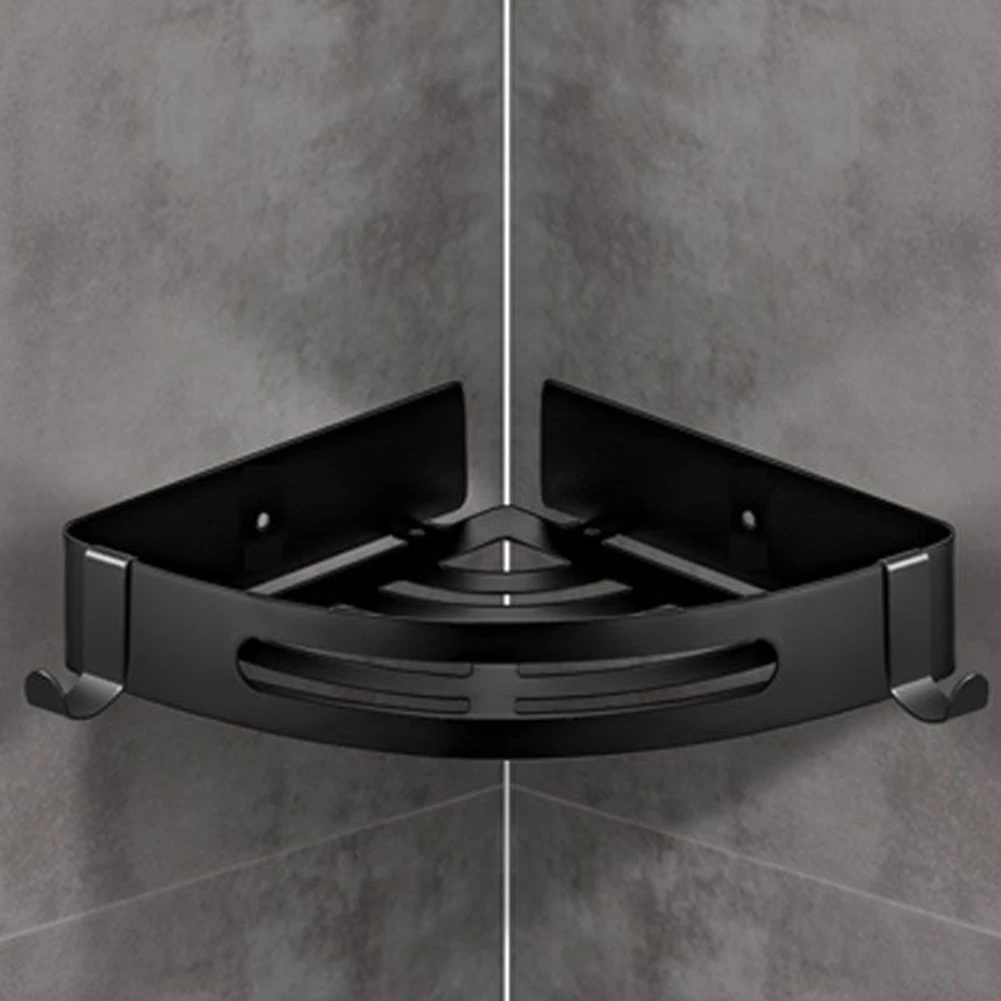 

Bathroom Shelf Soap Shampoo Accessories Corner Rack Holder Punch Free Hardware Multifunction Home Organizer Stainless Steel