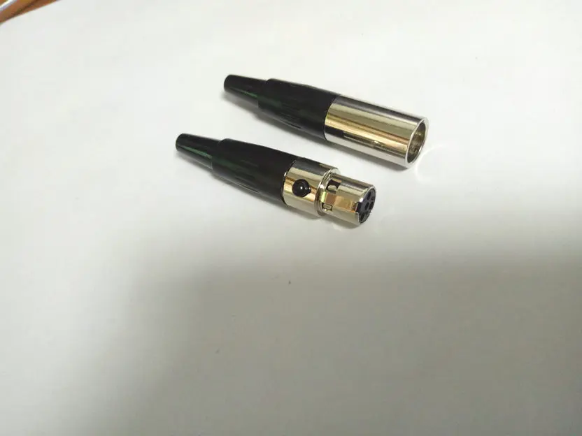 100 Декодер каналов кабельного телевидения Mini 4 Pin Mini XLR Встроенный адаптер(10 с разъемом «папа»+ 10 со штекера на гнездо) продажи