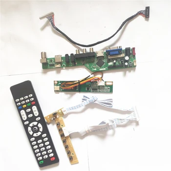 

For N121I3-L07/L08 USB VGA HDMI AV RF LVDS 20Pin 1CCFL LCD panel monitor keyboard+Inverter+Remote T.V53 controller board DIY kit