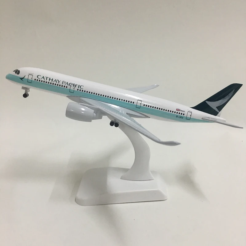 Джейсон пачка 20 см самолет модель самолета Cathay Аэробус A350 батарея Модель 1:300 Diecast