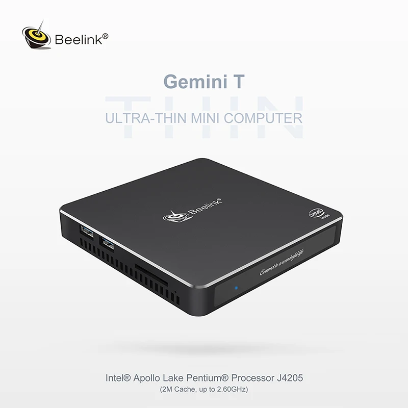 Beelink T45 windows 10 Мини ПК Gemini Apollo Lake Pentium J4205 Подлинная 8 Гб 128 ГБ windows 10 компьютерная приставка медиаплеер