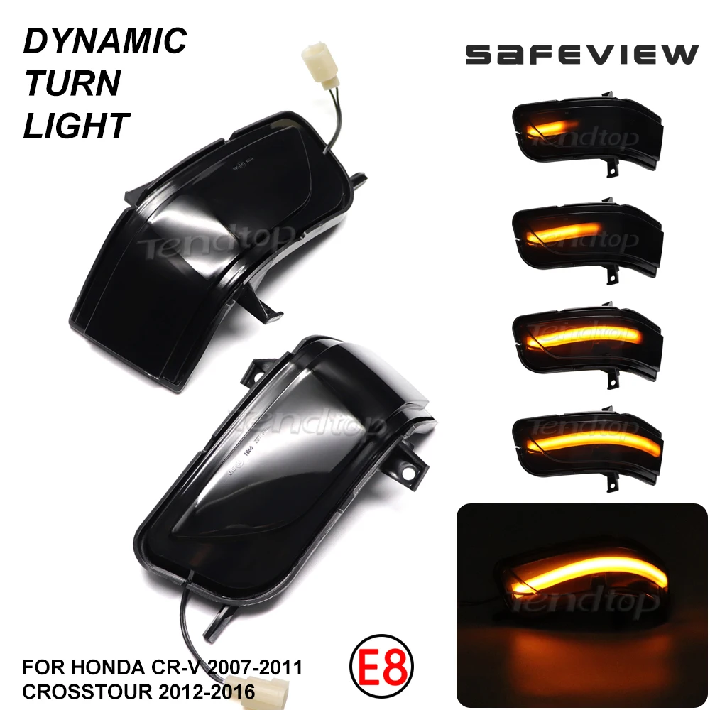 

Dynamic Blinker For Honda CRV 2007-2011 CR-V III LED Turn Signal RE1 RE2 RE4 Flowing Side Mirror Light Crosstour 2012-2016