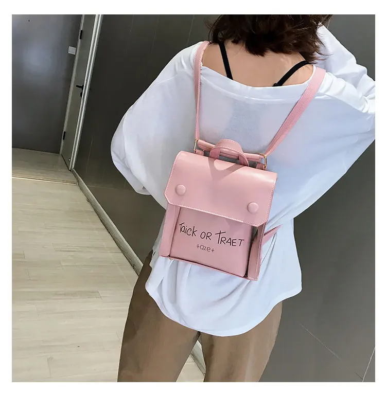 Прозрачный Рюкзак Женская корейская мода многофункциональная Корейская версия Дикий Свет шоппинг Мода водонепроницаемый износостойкий