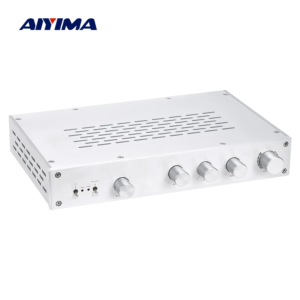 Предусилитель AIYIMA класса А Hi Fi усилитель высоких и низких частот независимый