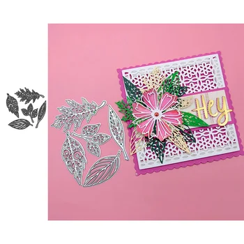 

JC DIY Leaves Frame Metal Cutting Dies for Scrapbooking Craft Mold Cut Die Stencil Handmade Tools Paper Card Make Template Model