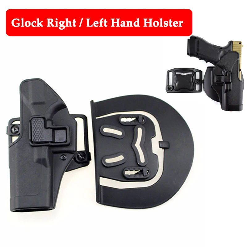 

Glock Tactical Gun Case Left / Right Hand Glock 17 19 22 23 31 32 Pistol Belt Holster Glock Accessories Airsoft Gear